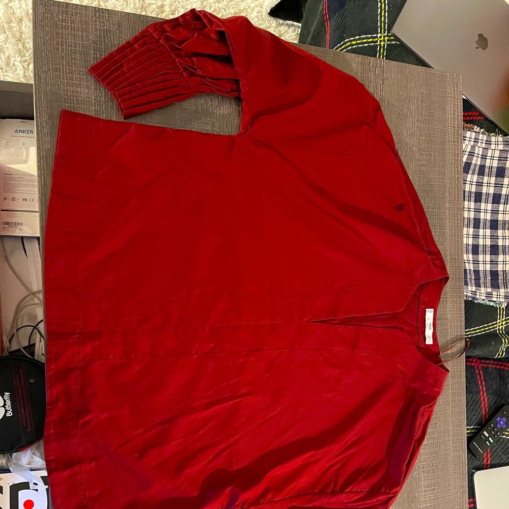 Red Poplin Shirt